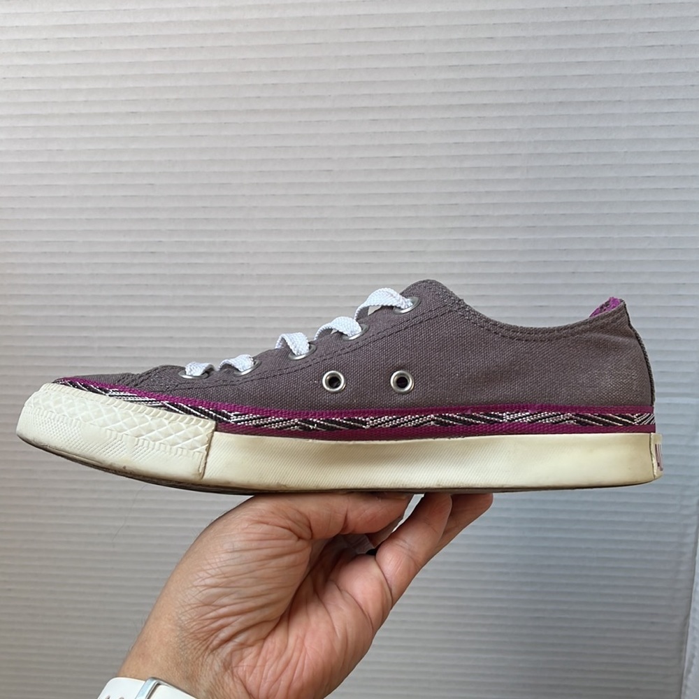 Converse Women's All Star Low Top Shoes Purple Converse Sneakers Size 6 - Picture 14 of 15